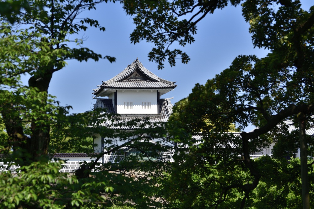 金沢城（春）