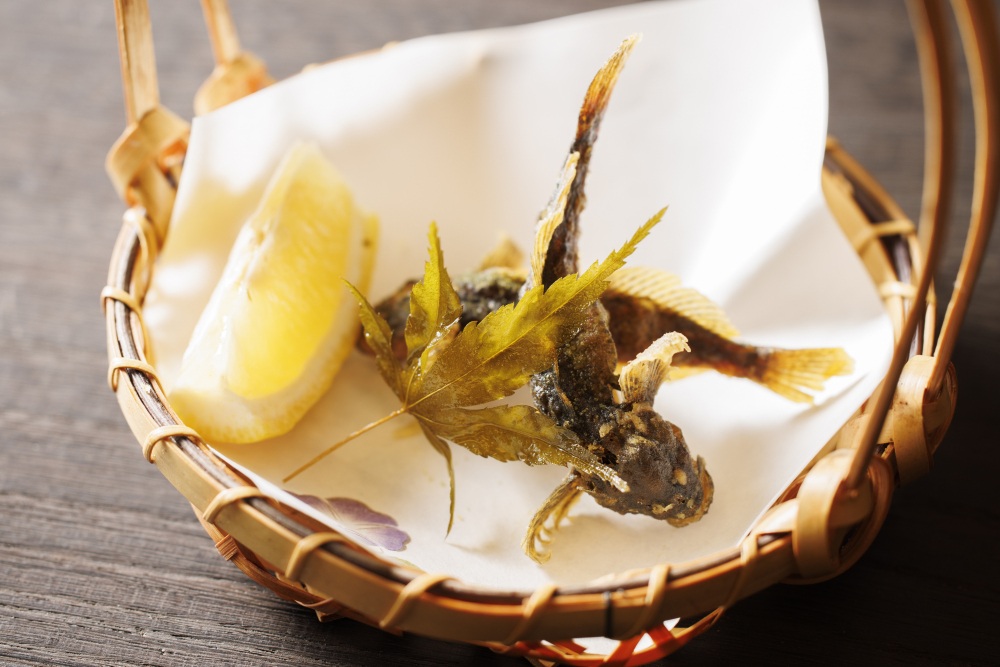 白山百膳_ごりの唐揚げ