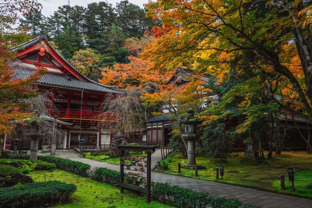 那谷寺　紅葉
