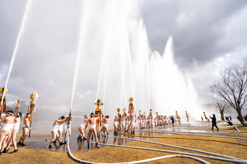 加賀とび出初式（金沢市消防出初式）