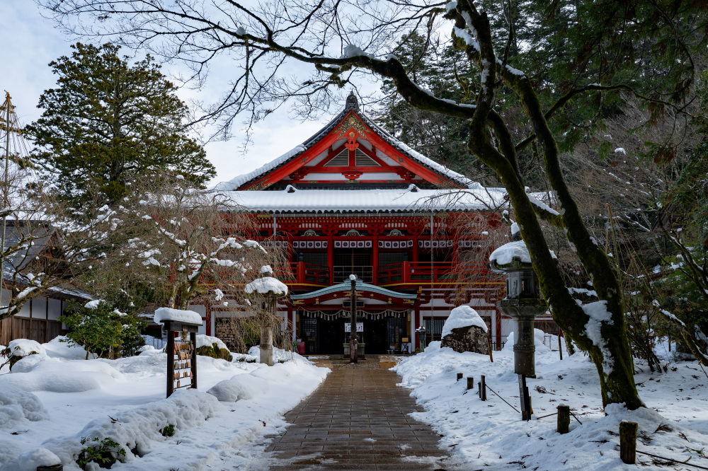那谷寺（冬・雪）