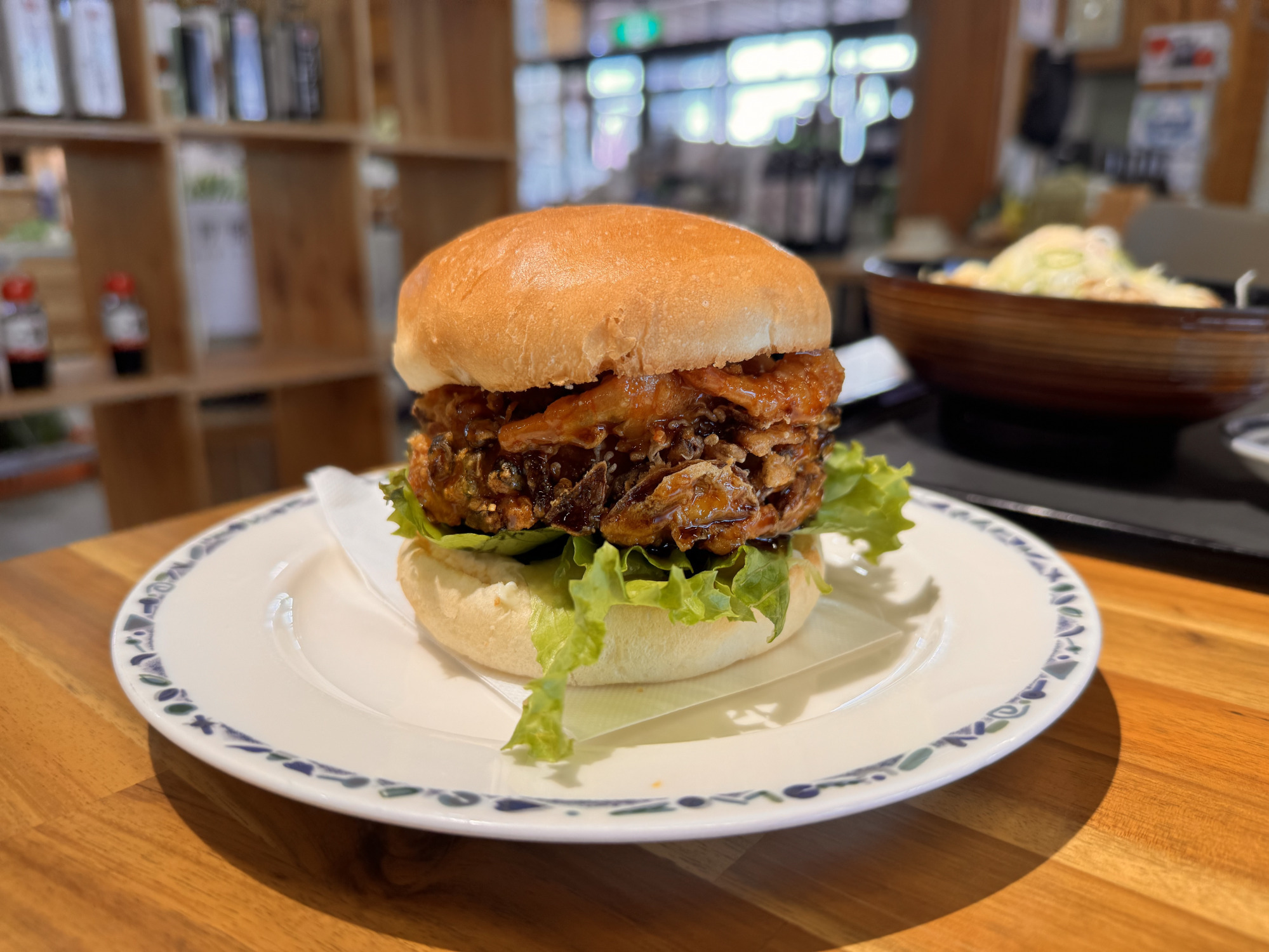甘エビかきあげバーガー