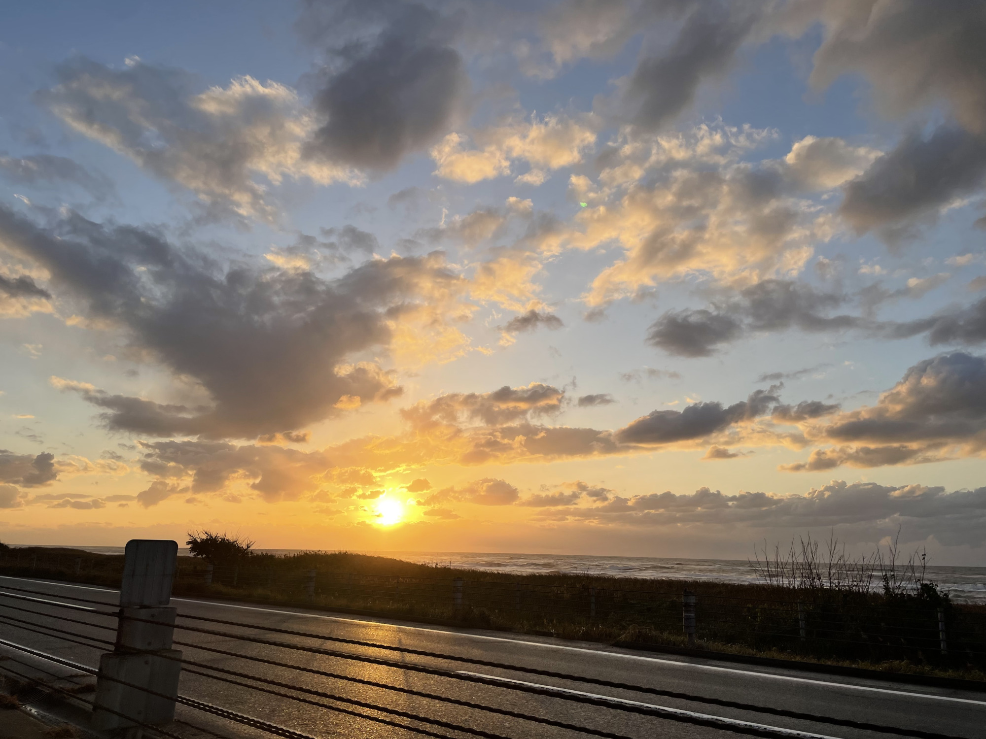里山海道からの夕景