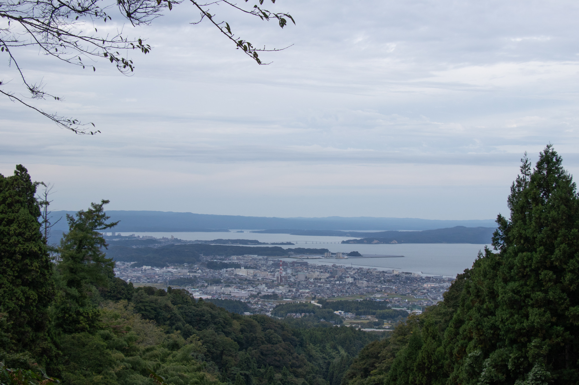 七尾を一望できる「七尾城址」