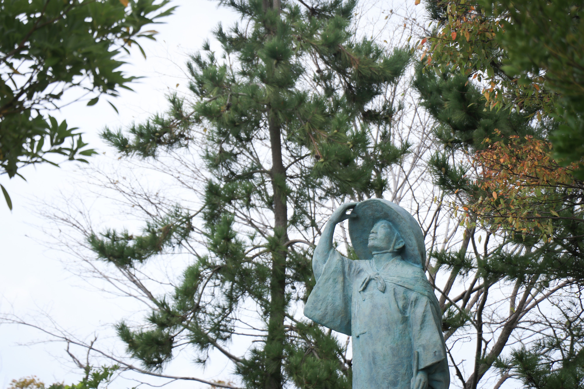 七尾マリンパーク内「長谷川等伯　青雲像」