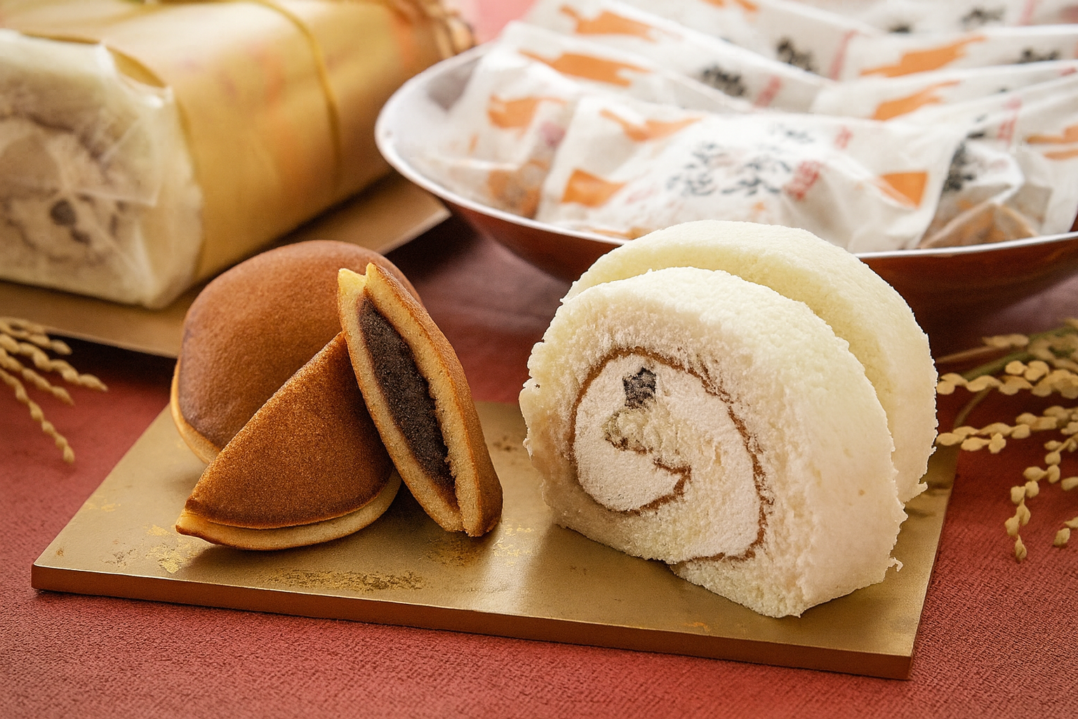 神子原米　どら焼き・ロール