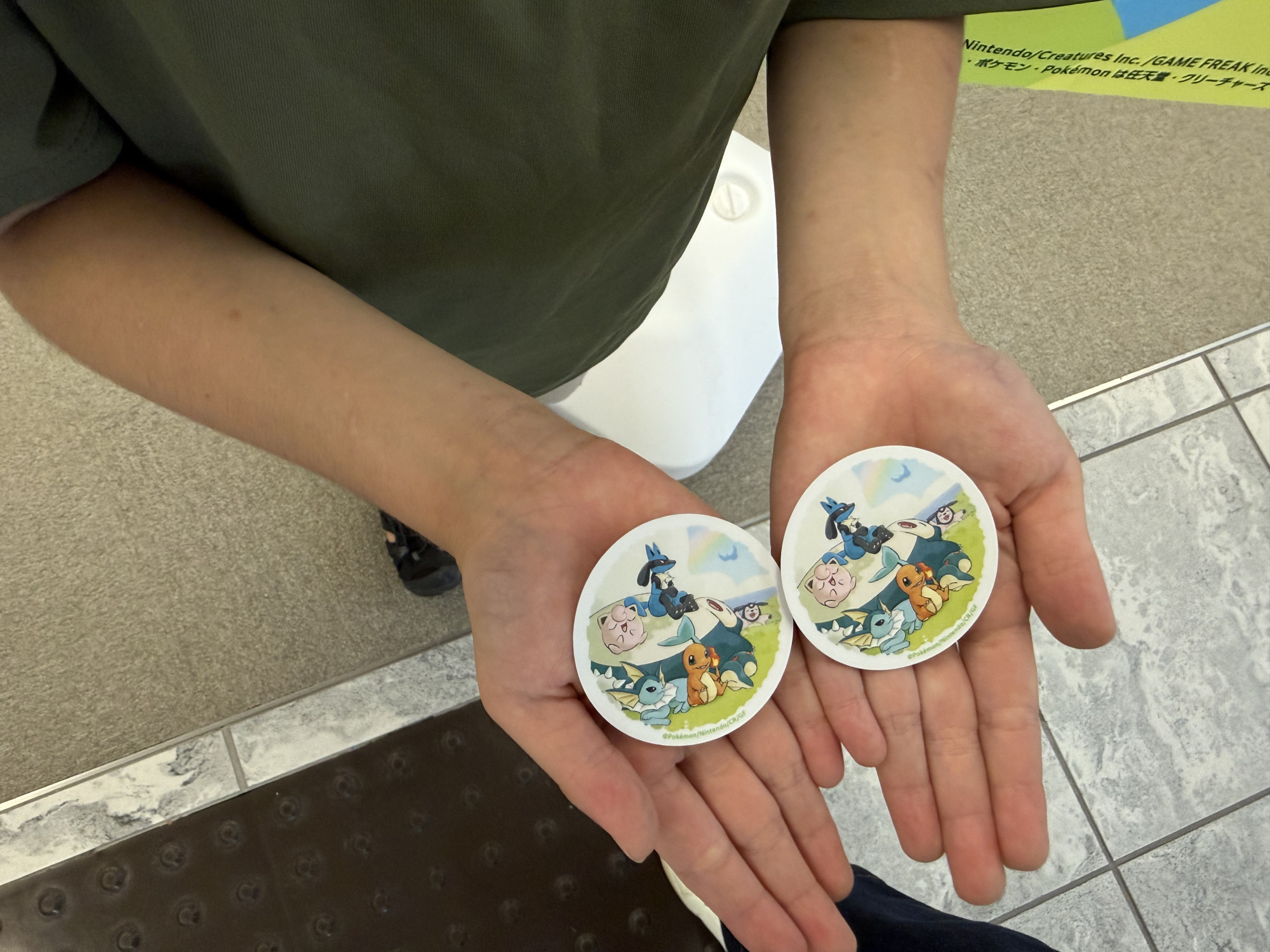スタンプラリー賞品のステッカー