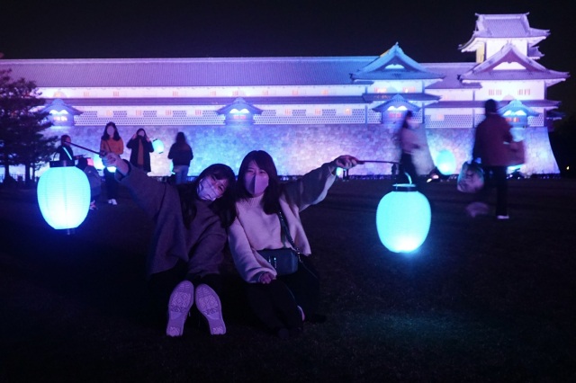 金沢城の光のイベント ＆ 兼六園ライトアップに行ってみた！