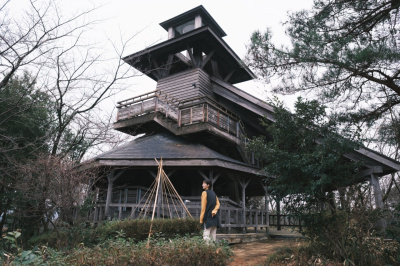山代温泉穴場フォト！？木造螺旋展望台『萬松園栄螺堂』