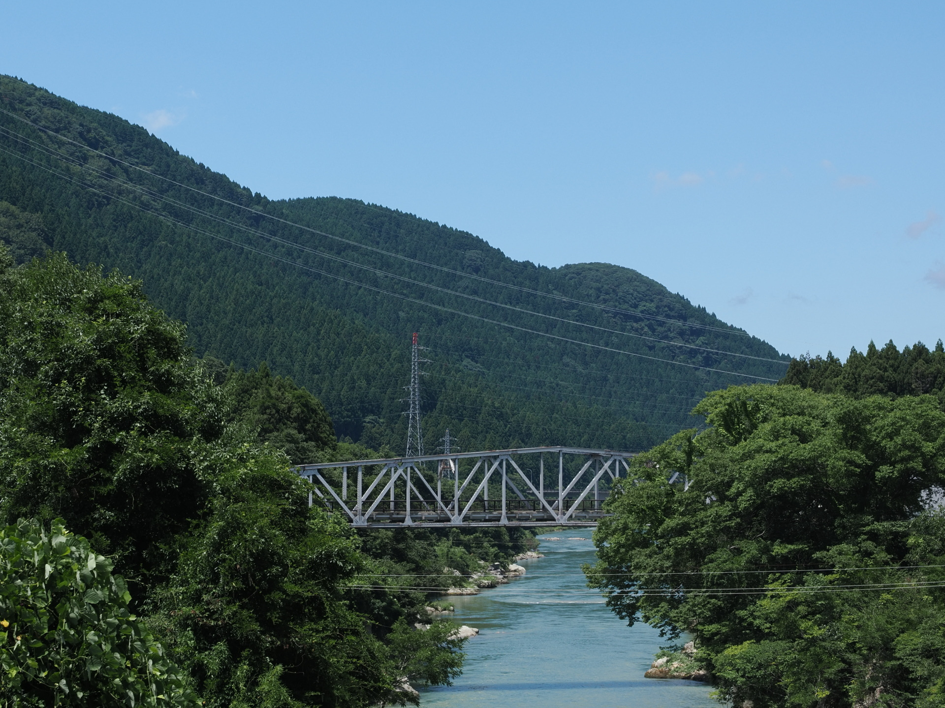 金名橋、上流から