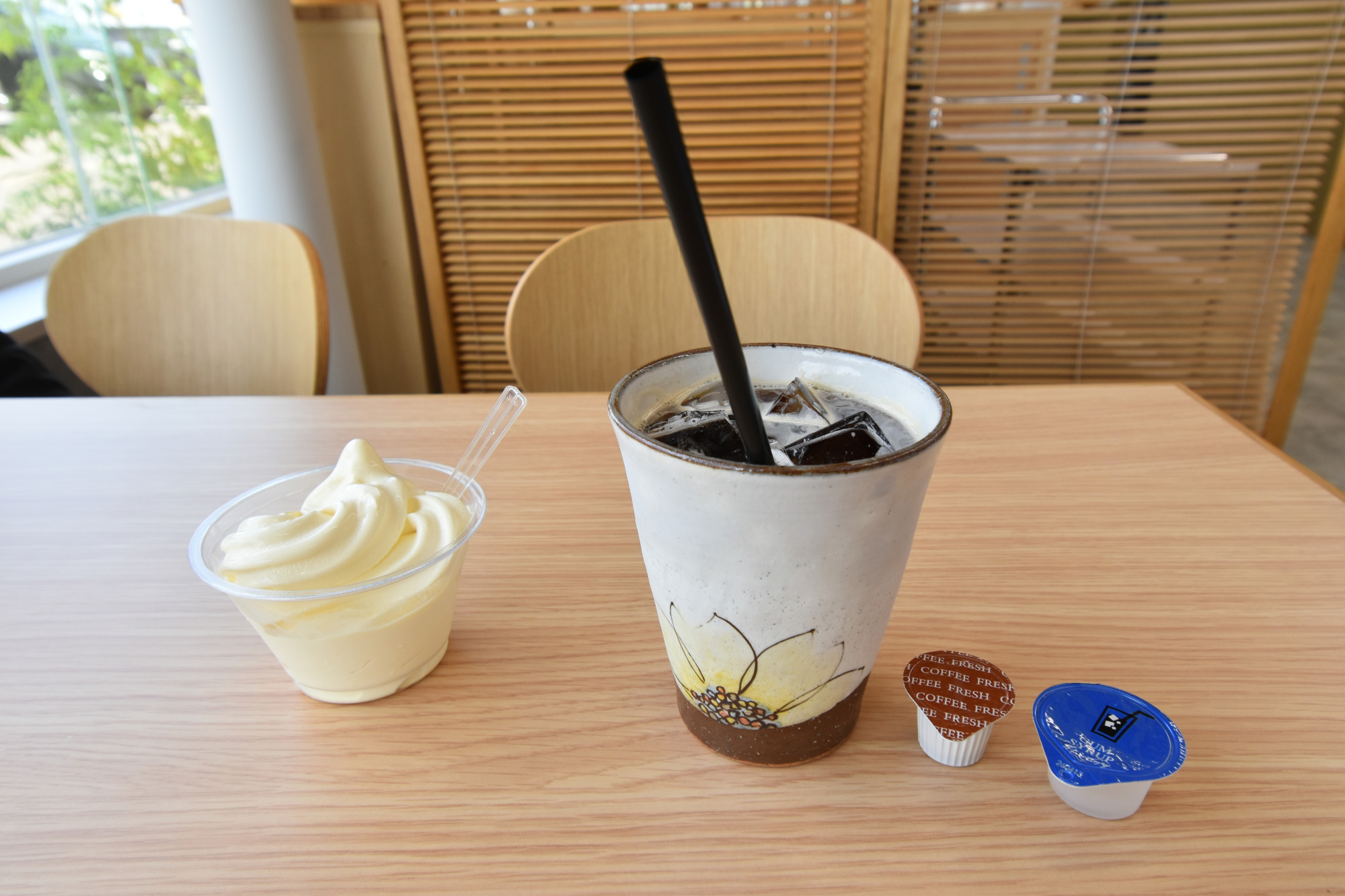 カップソフトクリーム＆アイスコーヒー