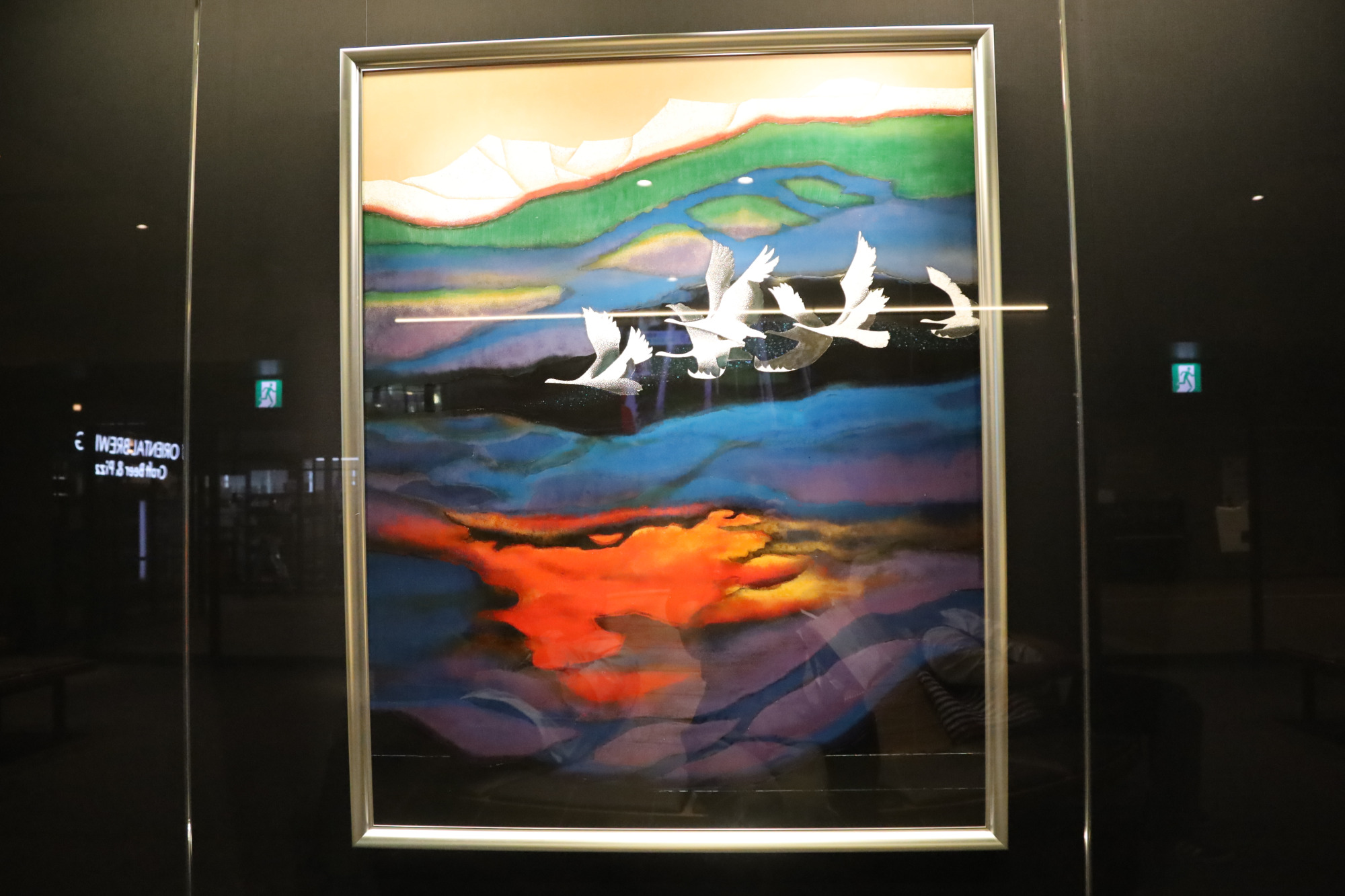 蒔絵パネル「旅立ち」