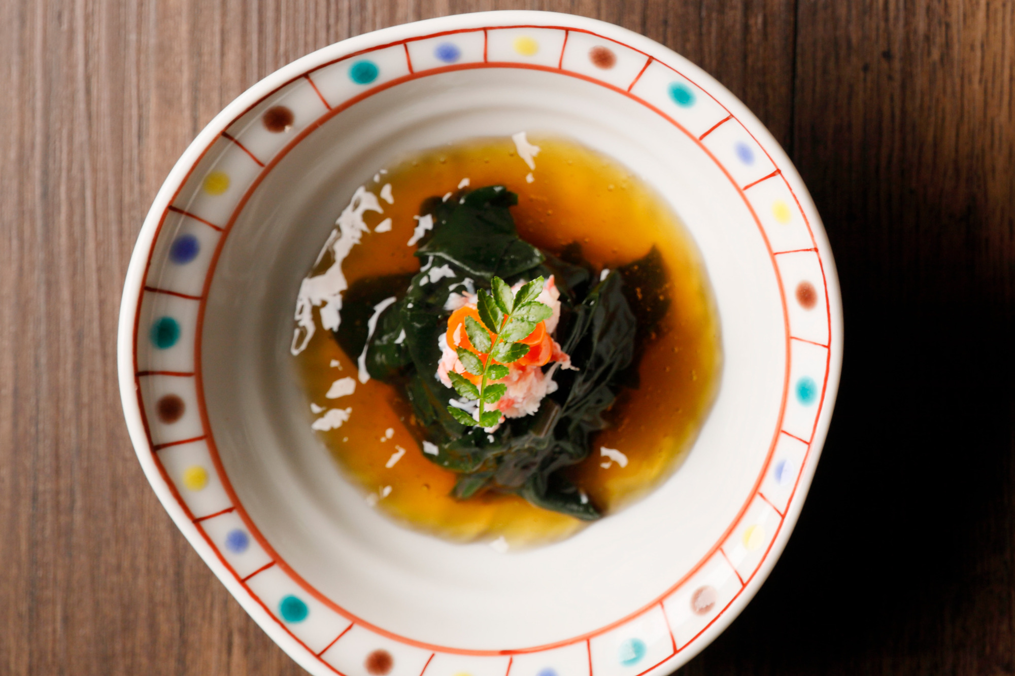 金時草の酢の物