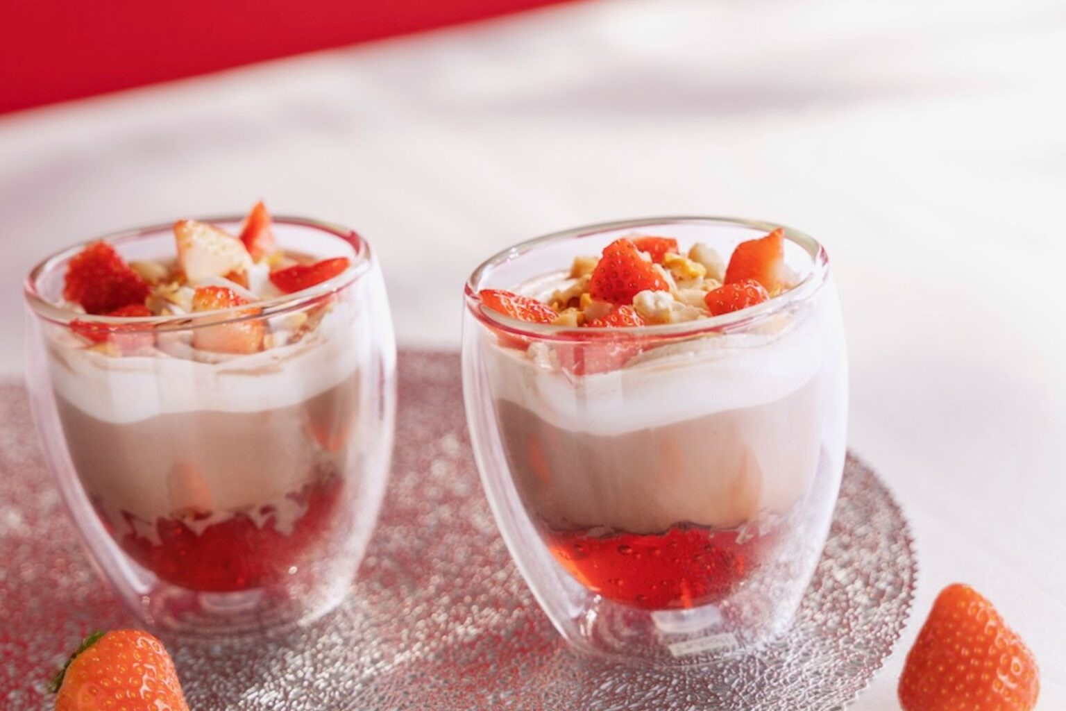 ホットなあまおうココア※オプション