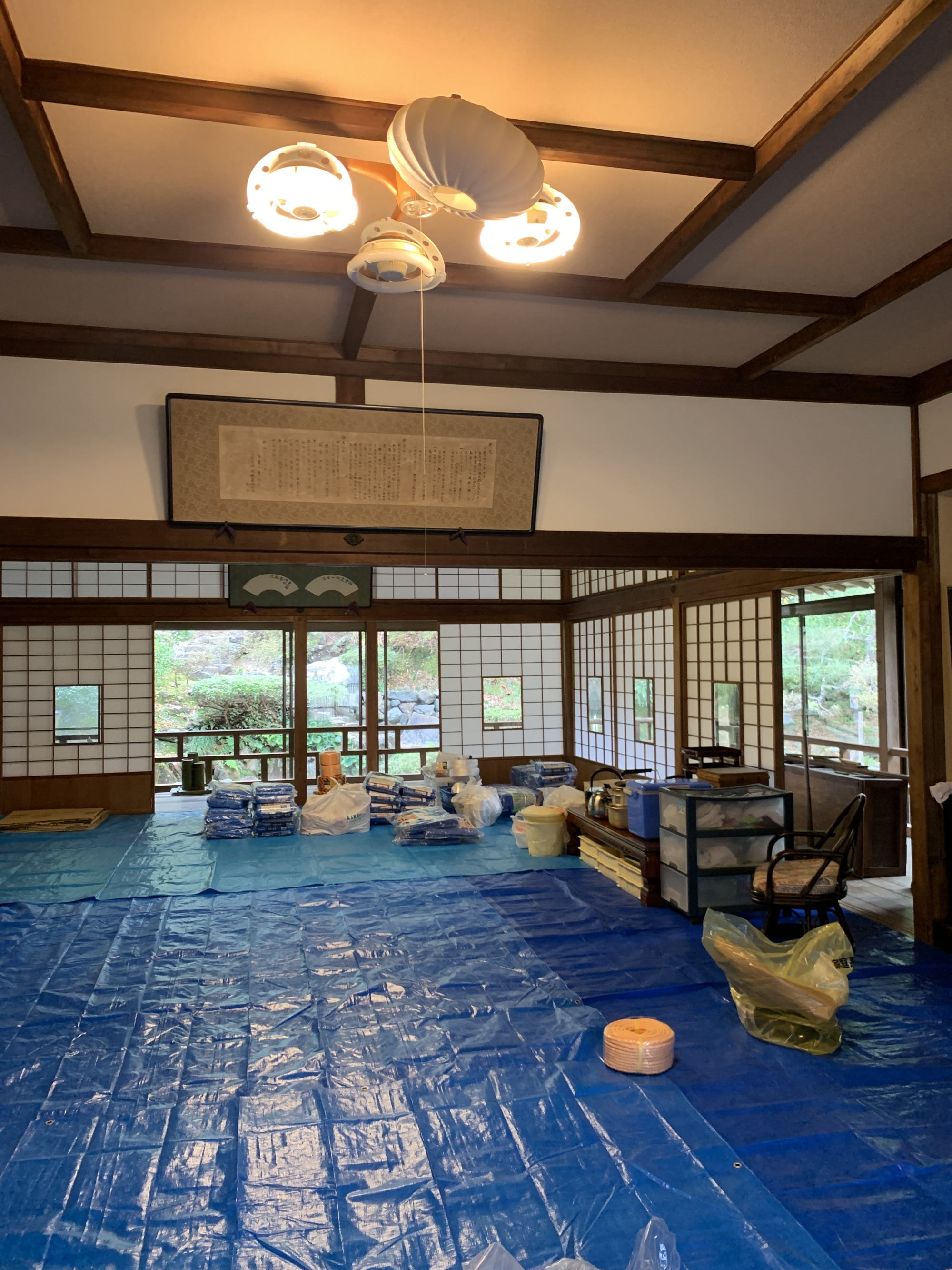 支援物資置き場だった頃の様子