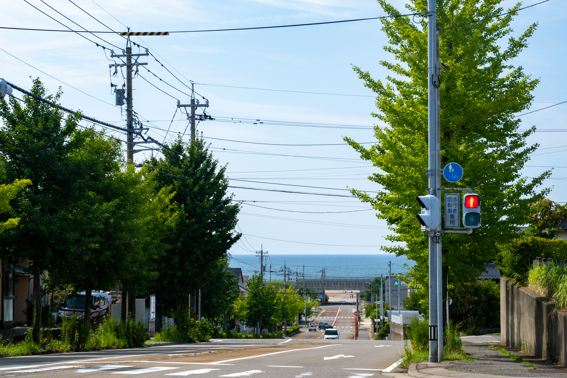 眼下には内灘海岸