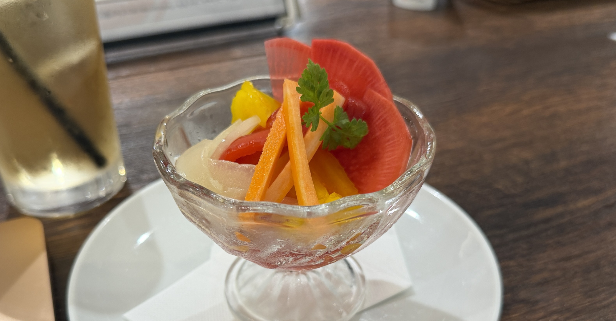 前菜：加賀野菜ピクルス