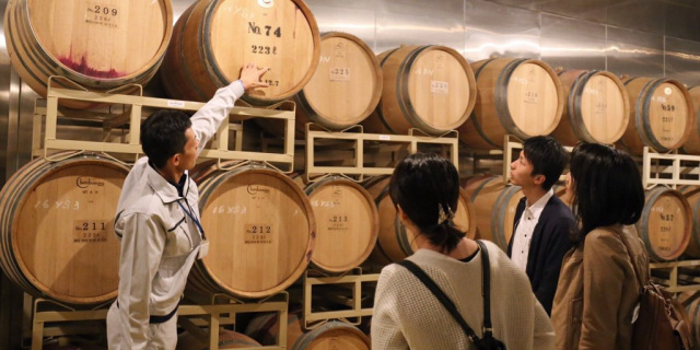 葡萄畑「ワイナリー」へ。