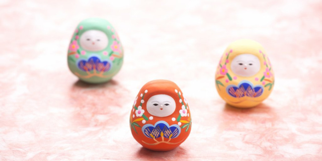 愛らしい縁起物　「加賀八幡起上り」