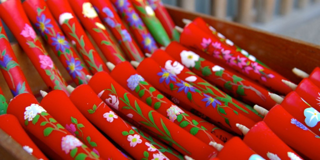 癒しの空間を演出「七尾和ろうそく」