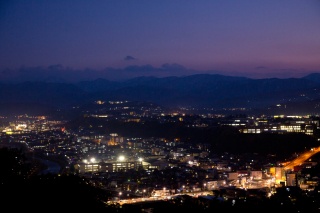 卯辰山から見える夜景（写真提供：金沢市）