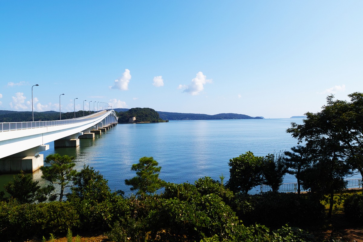 和倉温泉と能登島をつなぐ能登島大橋。