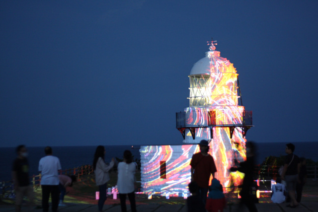 能登半島最先端の灯り