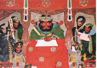 地獄極楽絵図　閻魔廰