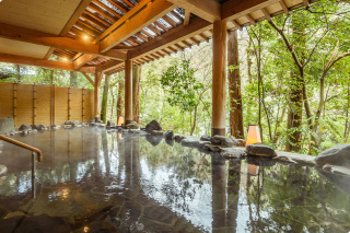 渓流露天風呂 鶴仙