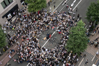 ギリヤーク尼ヶ崎 札幌公演（2018年8月） 撮影：植村佳弘
