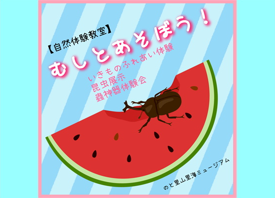 【自然体験教室】「むしとあそぼう！～いきものふれあい体験+昆虫展示+蟲神器体験会～」